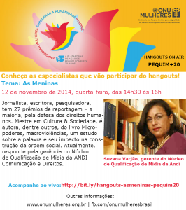 Pequim+20: ONU Mulheres faz debate virtual, nesta 4ª feira (12/11), sobre a situação das meninas/