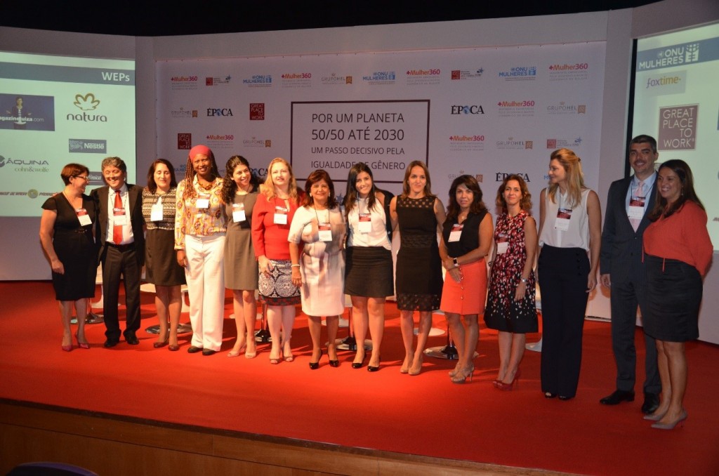 No Dia Internacional da Mulher, 10 grandes empresas brasileiras anunciam assinatura aos Princípios de Empoderamento das Mulheres. No Dia Internacional da Mulher, 10 grandes empresas brasileiras anunciam assinatura aos Princípios de Empoderamento das Mulheres./