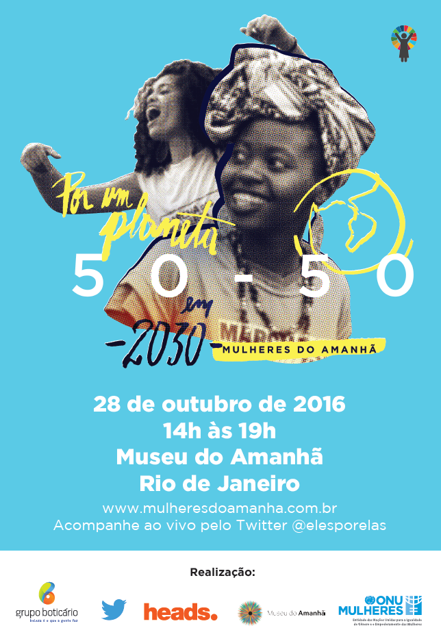 ONU Mulheres e parceiros promovem, nesta 6ª feira (28), evento sobre igualdade de gênero e empoderamento das mulheres, no Museu do Amanhã/