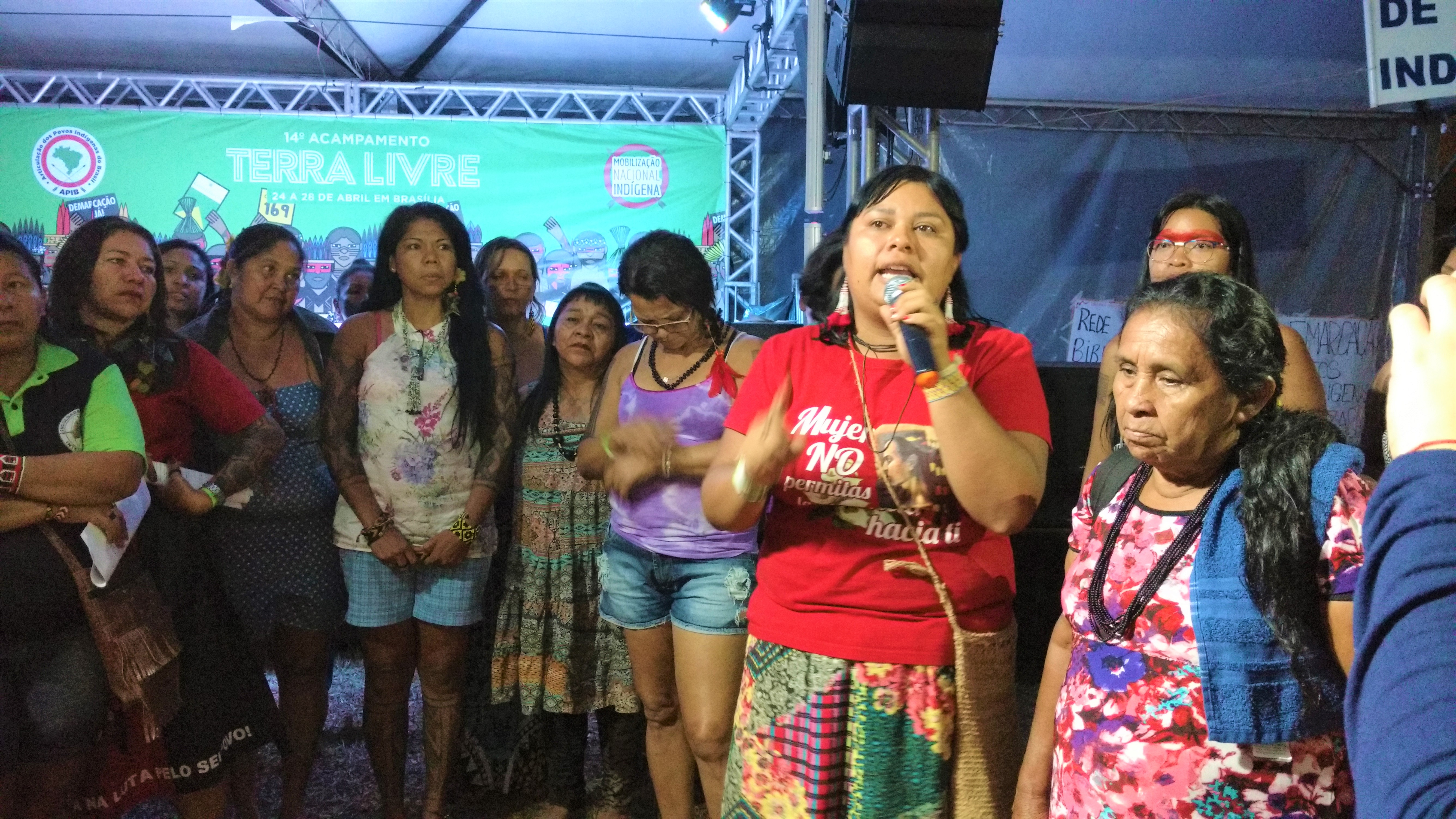 A voz das mulheres indígenas no Acampamento Terra Livre/