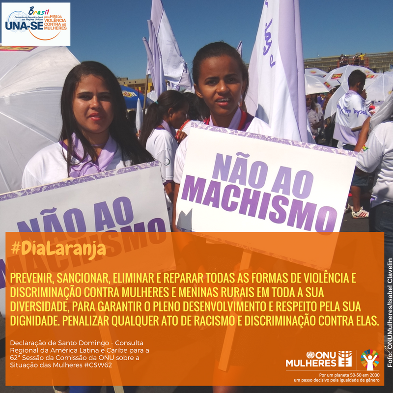 No #DiaLaranja, ONU Mulheres destaca Declaração de Santo Domingo em favor dos direitos de mulheres e meninas rurais latino americanas e caribenhas No #DiaLaranja, ONU Mulheres destaca Declaração de Santo Domingo em favor dos direitos de mulheres e meninas rurais latino americanas e caribenhas/planeta 50 50 ods noticias igualdade de genero direitosdasmulheres dia laranja