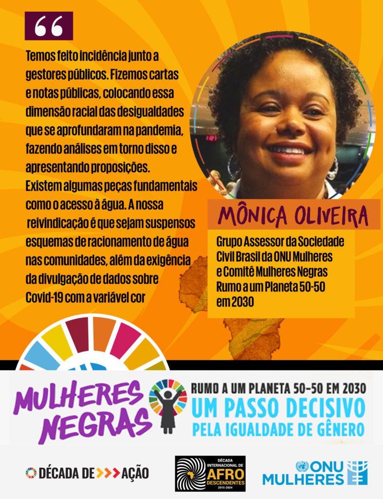 Mulheres Negras agem para enfrentar o racismo na pandemia Covid 19 e garantir direitos da população negra no “novo normal”/racismo planeta 50 50 onu mulheres ods noticias decada afro covid19 