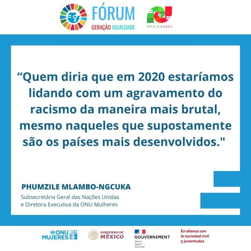 Ativistas brasileiras participam das duas etapas do Fórum Geração Igualdade/noticias mulheres no esporte mulheres negras mulheres indigenas igualdade de genero geracao igualdade direitosdasmulheres covid19 