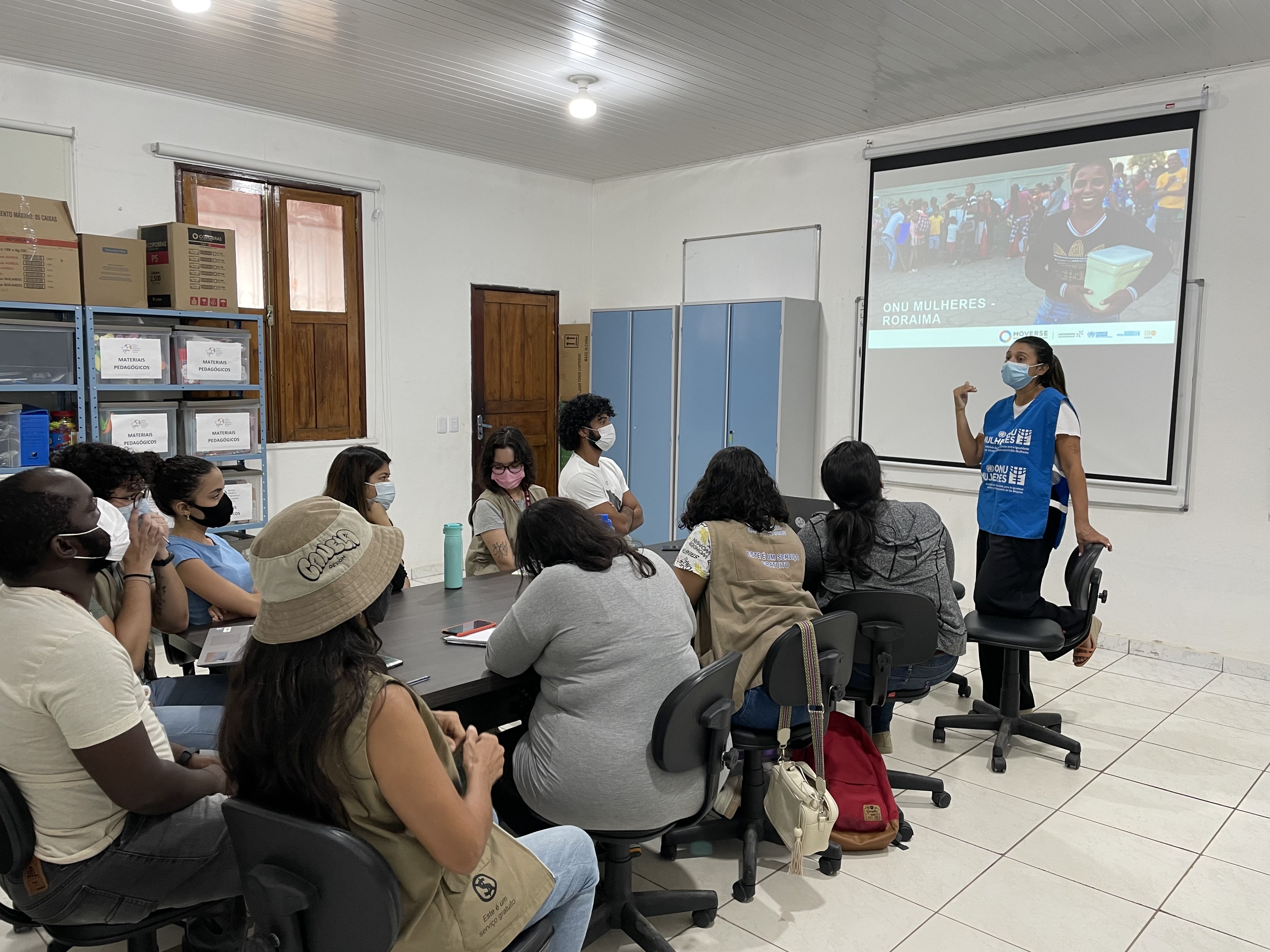 Em Boa Vista, equipe humanitária do Serviço Jesuítas para Migrantes e Refugiados recebe capacitação da ONU Mulheres/noticias moverse 