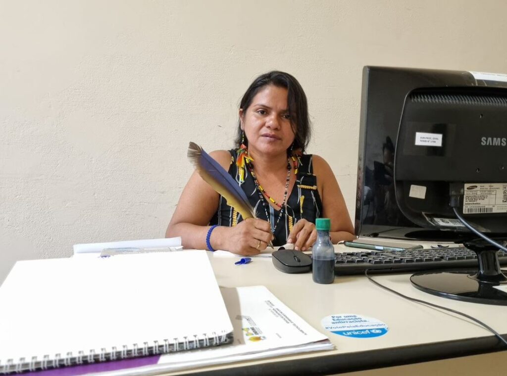 Representante do povo Tembé, Jomara é uma das mulheres que apoiam a construção de um sistema municipal de cuidados em Belém/ver o cuidado noticias mulheres indigenas empoderamento economico 