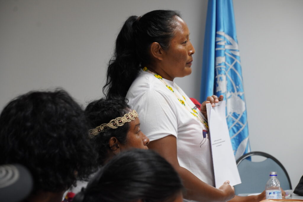 “Migrar é um direito e como indígenas também podemos migrar” “Migrar é um direito e como indígenas também podemos migrar”/mulheres refugiadas mulheres migrantes mulheres indigenas empoderamento economico